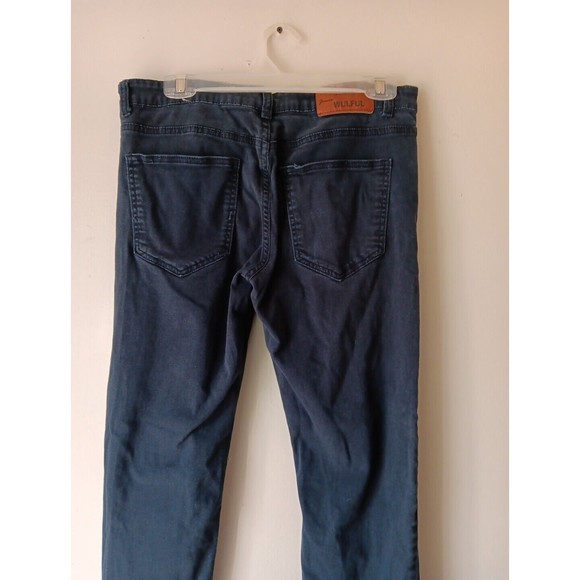 Men’s Wulful Jeans Black 32x39 Faded Black 5 Pocket Slim - Picture 9 of 16